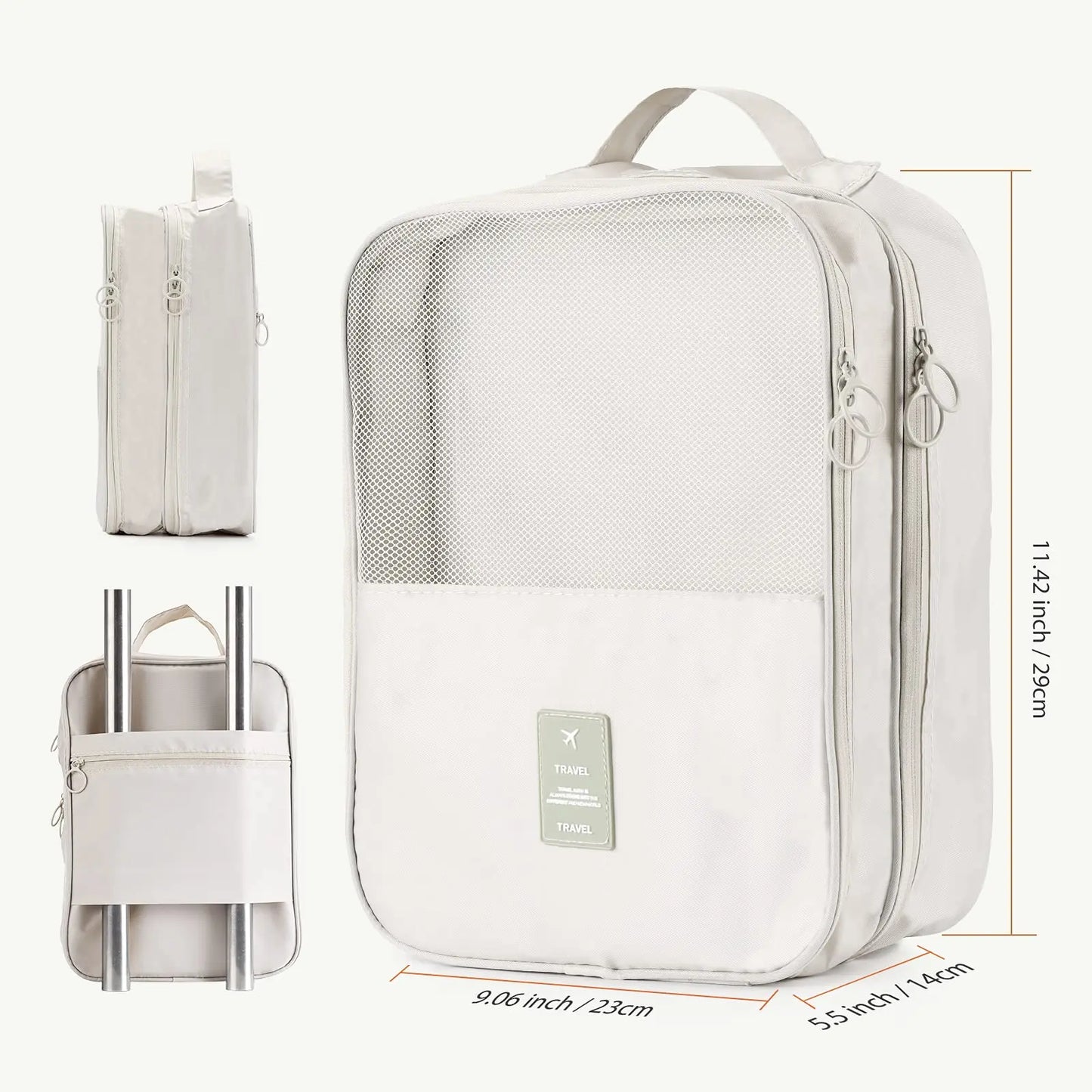 Shoe Bags for Travel,Shoe Bag Holds 3 Pair of Shoes,Shoe Storage Pouch for Travel and Daily Use,Shoe Organizer Travel Essentials for Packing in Suitcase,Waterproof