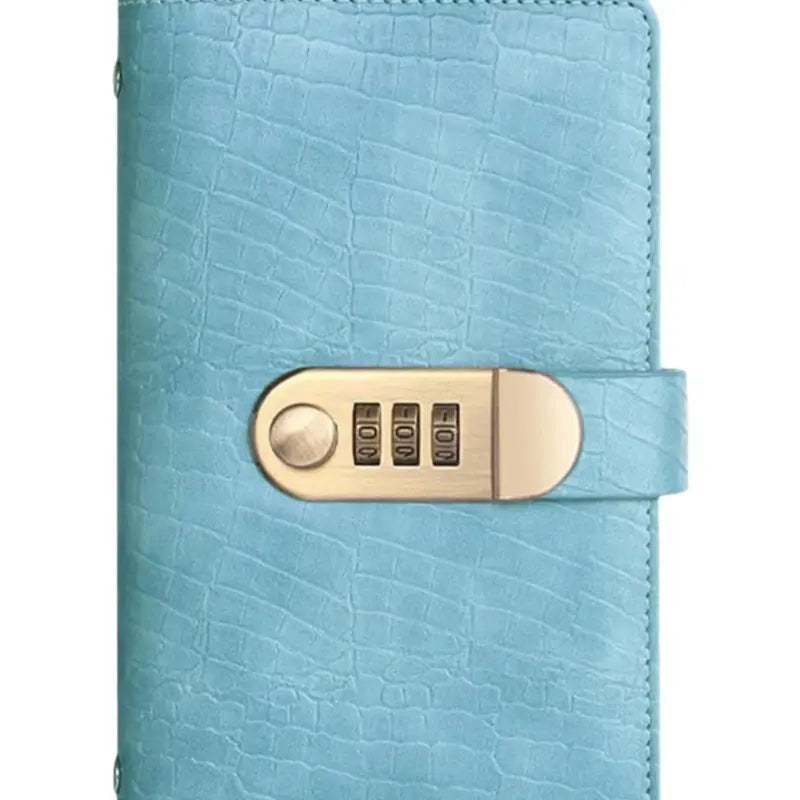 A6 Compact Locked Savings Notebook Binder with Built-In Lock - 50 Sheets/100 Pages Financial Organizer, Easy Budgeting Tool for Beginners, Cool Office Accounting Supplies