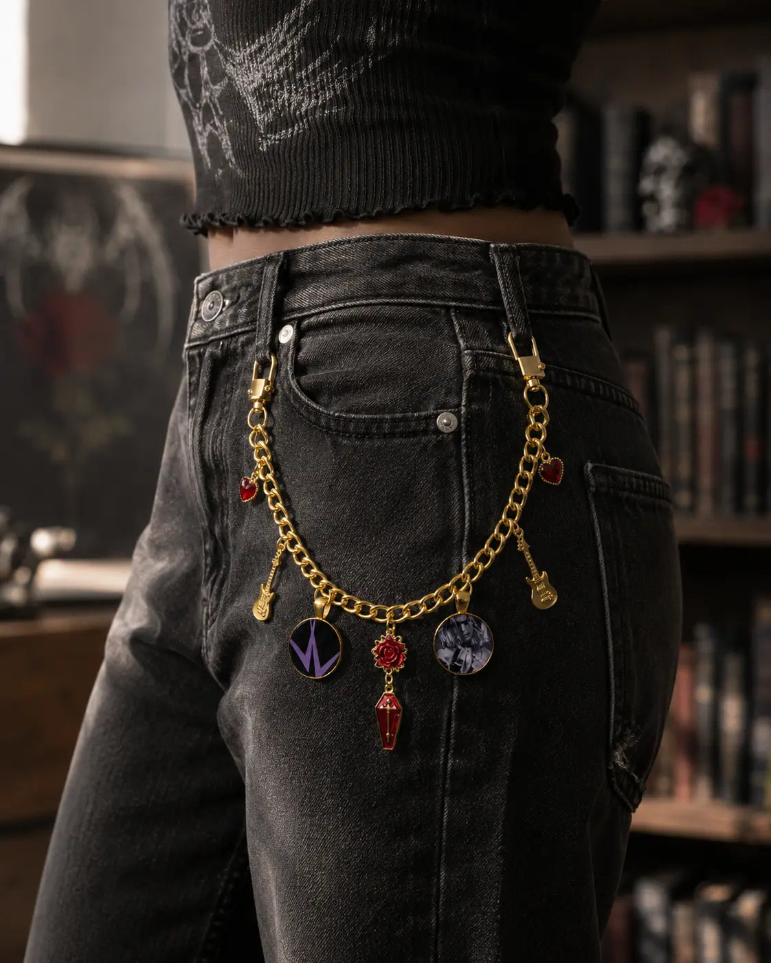 Lestat Charm Chain | Tote Accessories | Purse Chain | Vampire