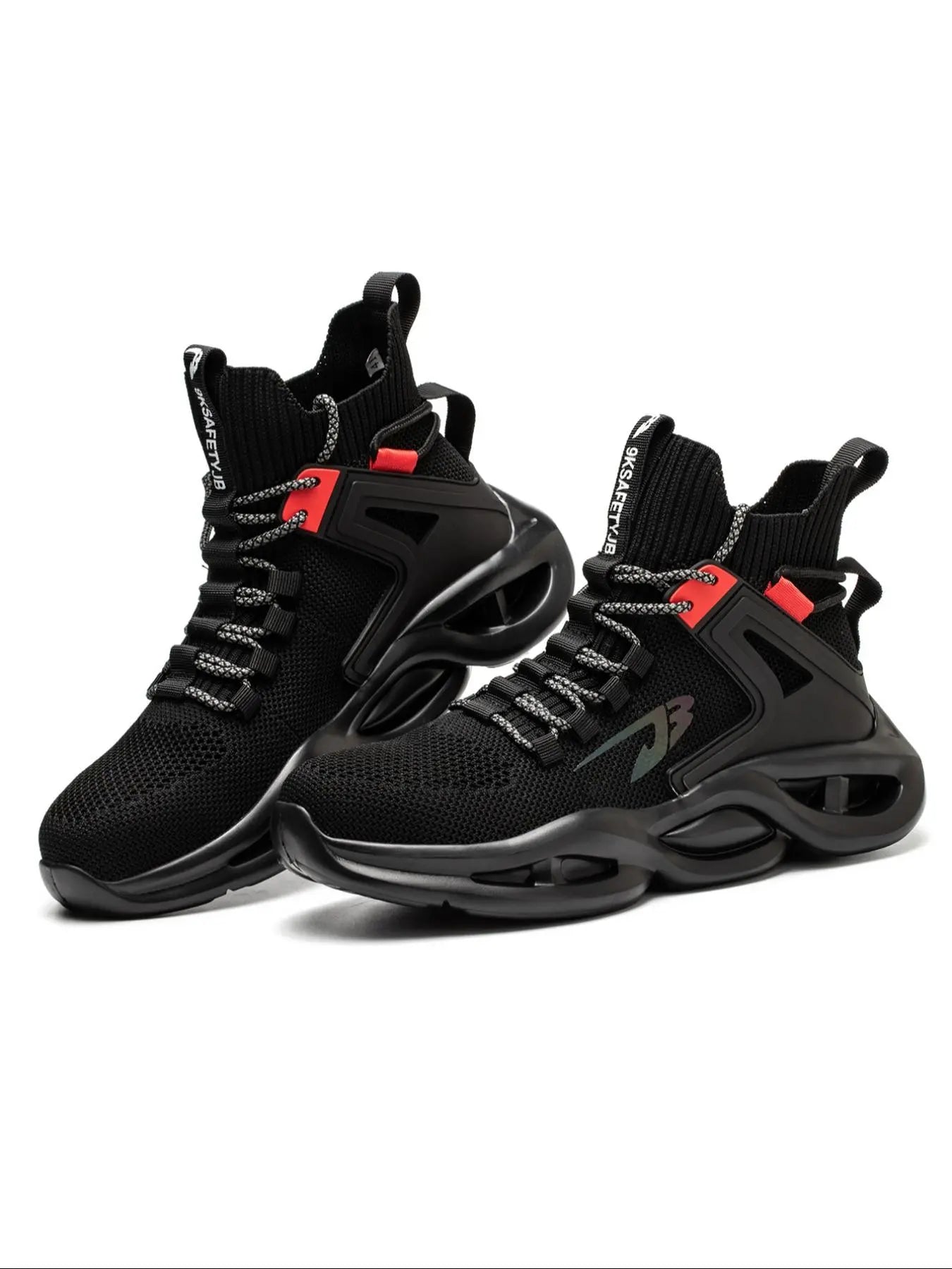 Men'S Safety Shoes, Sport Safety Footwear, Breathable Comfortable Anti-Smash and Anti-Puncture Sports Shoes, Sturdy Work Shoes, Anti-Slip Work Shoes for Men, Fashionable Shoes for Daily Wear, Steel Toe Trainers
