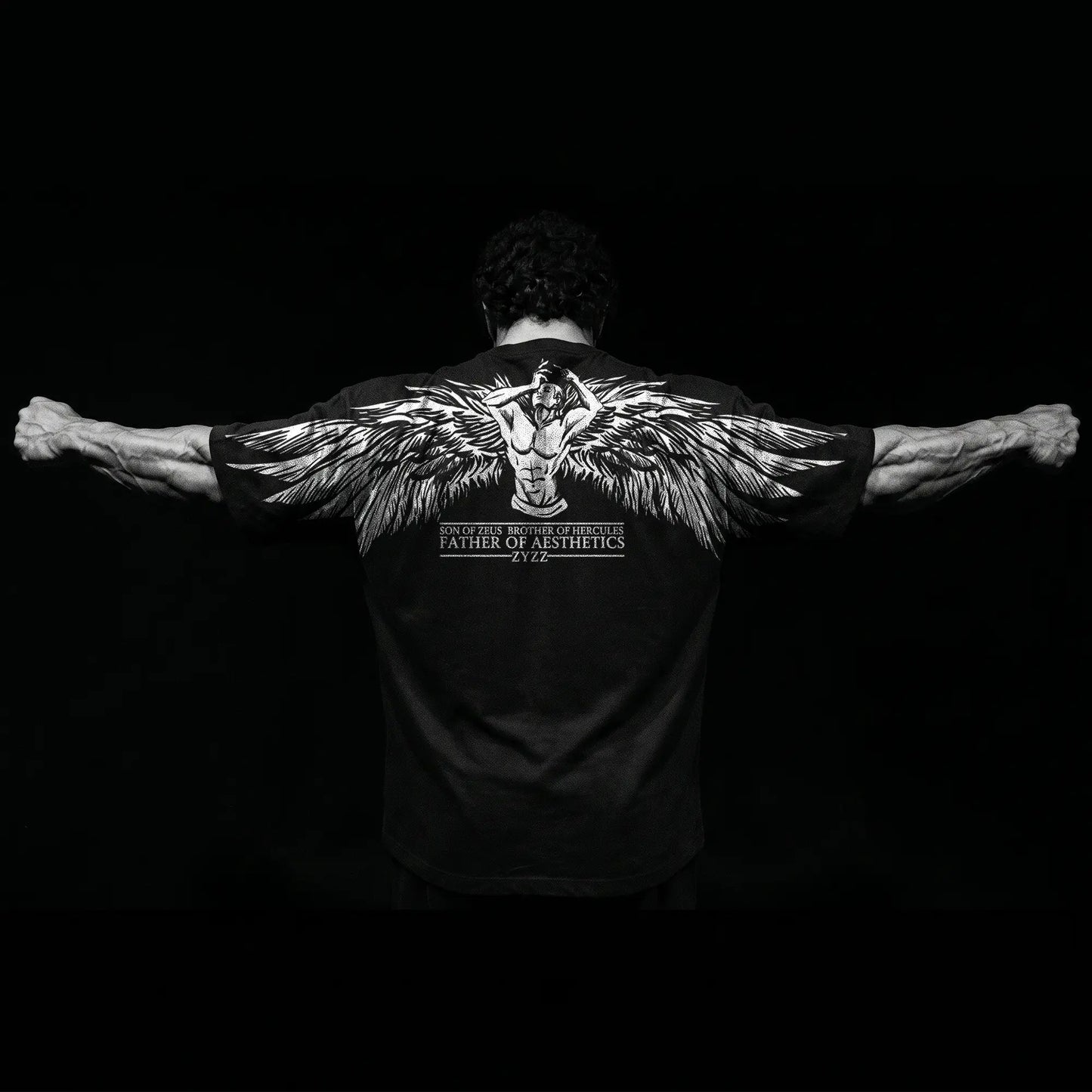 [Old School Series] Legend Zyzz Pose Gym T-Shirt, Gym Apparel, Workout Wear, Training Men'S Top, Aesthetic Shirt, Discipline, Strength, Focus
