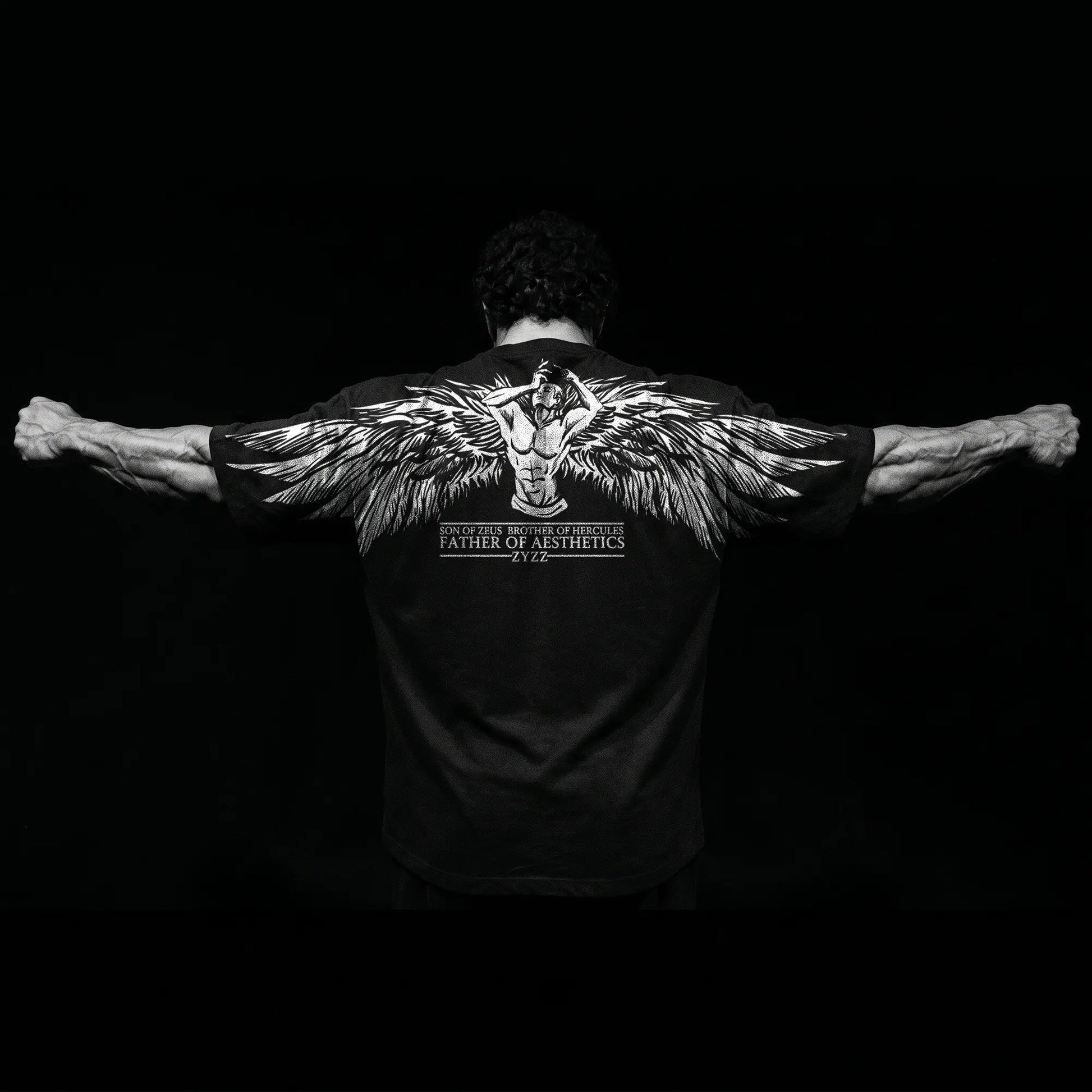 [Old School Series] Legend Zyzz Pose Gym T-Shirt, Gym Apparel, Workout Wear, Training Men'S Top, Aesthetic Shirt, Discipline, Strength, Focus