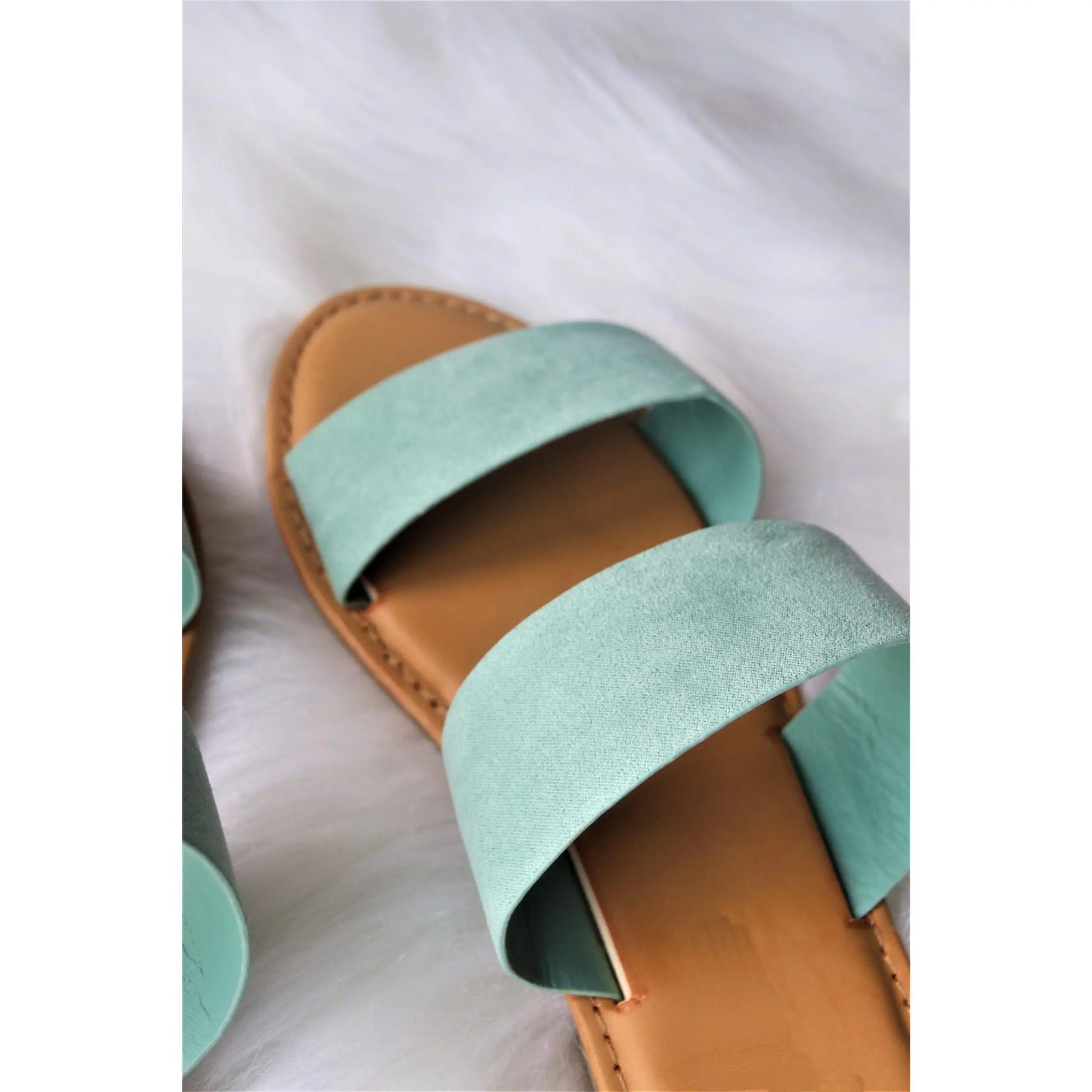 Faux Suede Sandals Shoes Footwear Women Summer Girl Walking Shoes