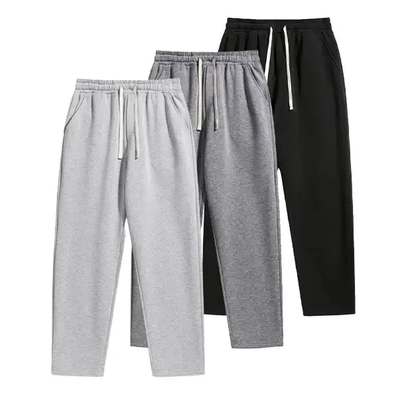 Men'S 3-Pack Sweatpants - Grey & Black Elastic Waistband with Drawstring for Everyday Casual Wear Sports Bottoms Work Holiday Party Outfit Pants Men Mens Pants Pants for Men Cargo Pants for Men Pants Para Hombre Work Pants for Men Pantalones Para El Frio