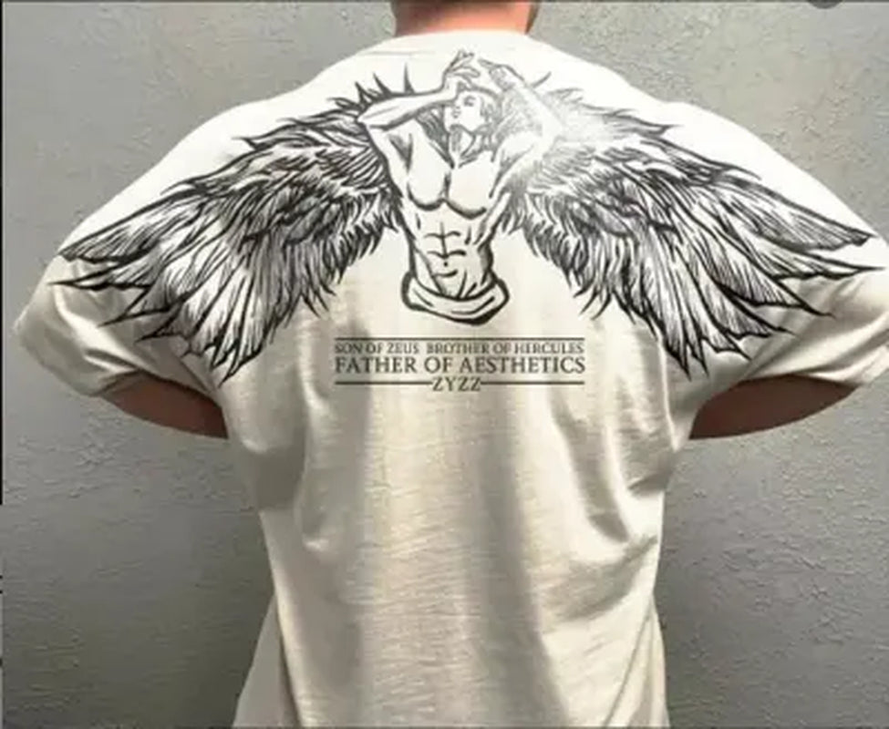 [Old School Series] Legend Zyzz Pose Gym T-Shirt, Gym Apparel, Workout Wear, Training Men'S Top, Aesthetic Shirt, Discipline, Strength, Focus