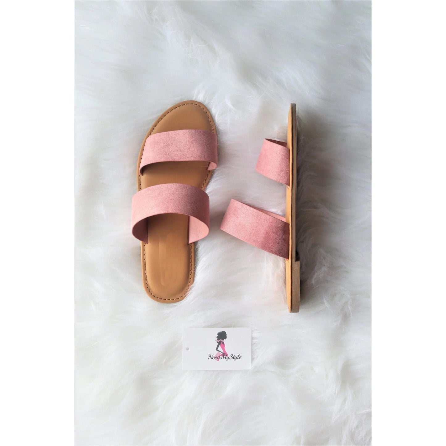Faux Suede Sandals Shoes Footwear Women Summer Girl Walking Shoes